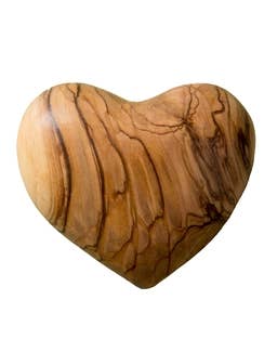 Olive Wood Heart - 2.5" for wholesale by Earthwood