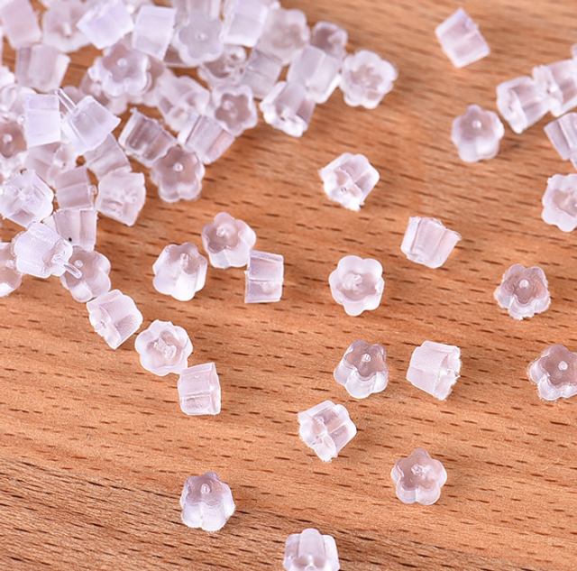 Zakka - Wholesale Stud/Post Earrings - 100pcsAll Style Clear Rubber Metal Earring Back Ear Stoppers0