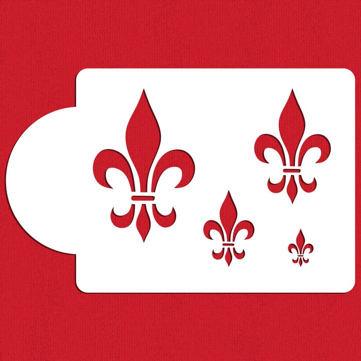 Fleur De Lis Motifs - Plantilla para tartas para venta al por mayor de Designer Stencils