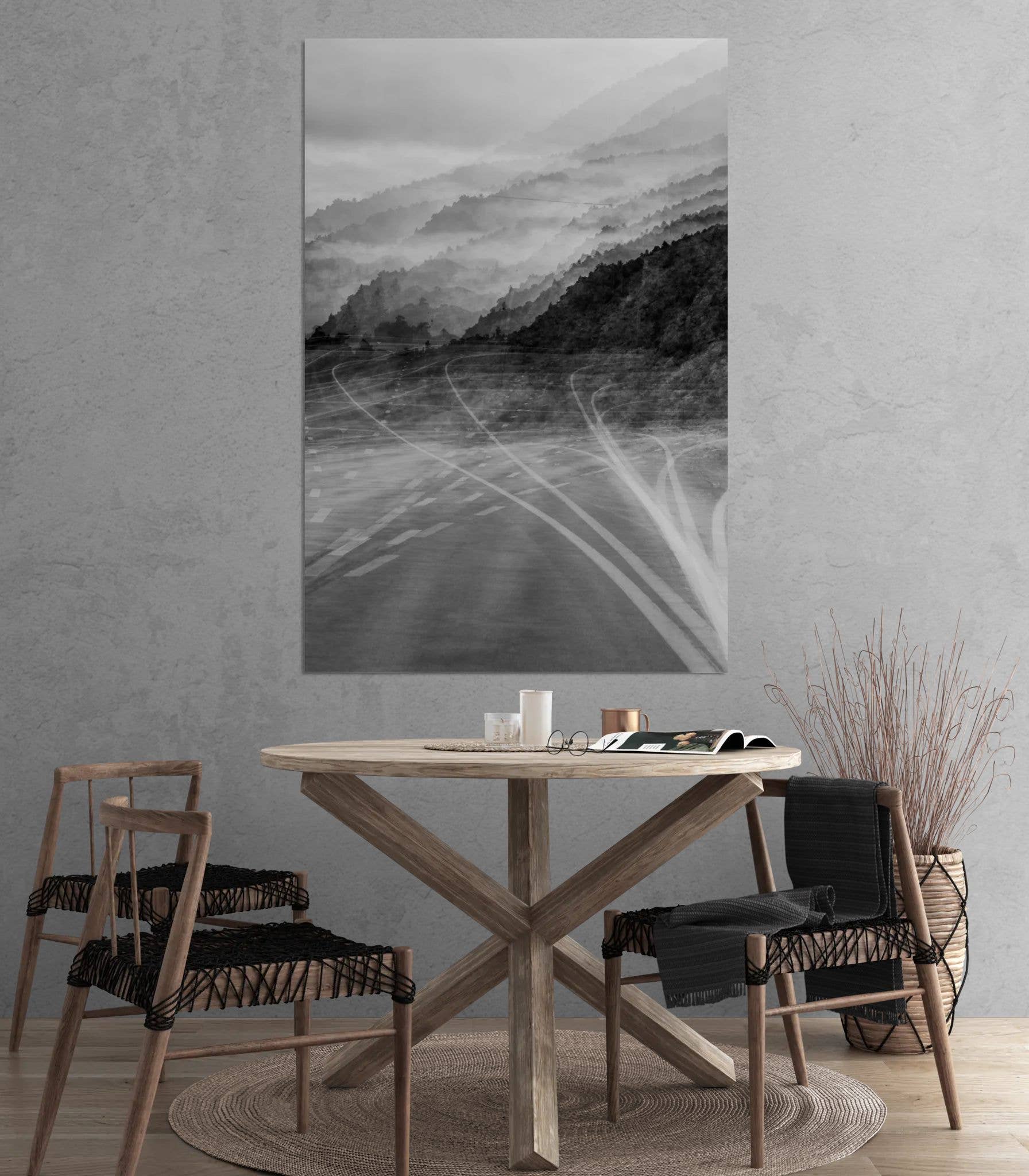 Monde Miroir - Wholesale Kunst op canvas - Canvasprint met sfeervol monochroom motief1