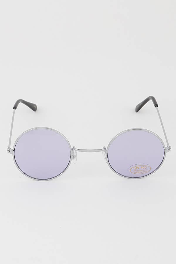 Multicolore Lunettes de soleil rondes teintées brillantes 1001COF en vente sur Faire3