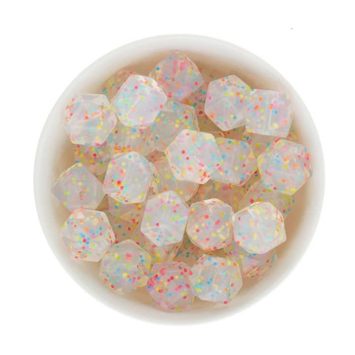 Cara & Co Silicone Craft Supply - Venta al por mayor Material para manualidades - Espolvorea perlas hexagonales de silicona1