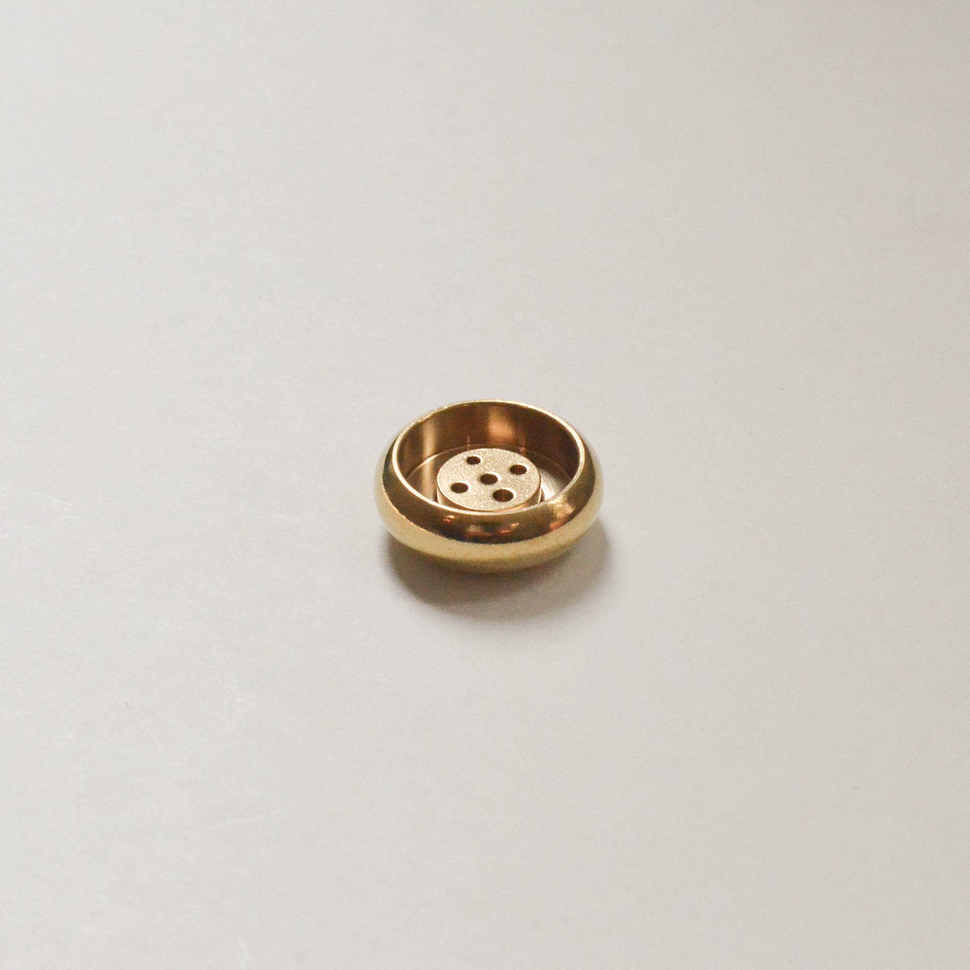 Cedar and Myrrh - Wholesale Incense Holder - Bowl-shaped Brass Incense Holder2