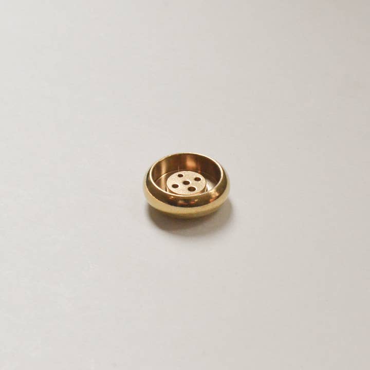 Cedar and Myrrh - Wholesale Incense Holder - Bowl-shaped Brass Incense Holder2