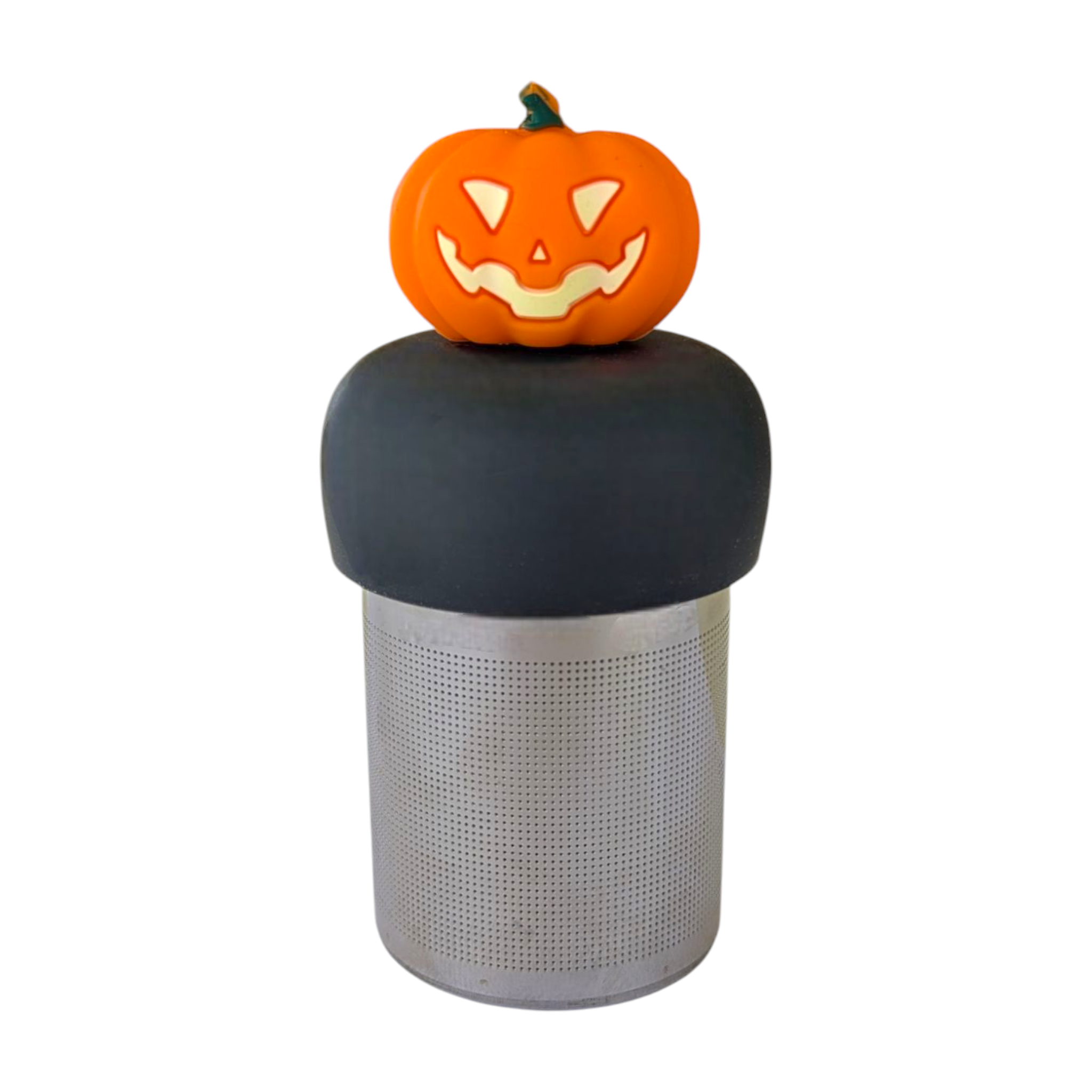Float2infuse Tea Infuser - Wholesale Tea Strainer/Infuser - Jack-o-Lantern | Floating Tea Steeper | Grey Base | Orange0