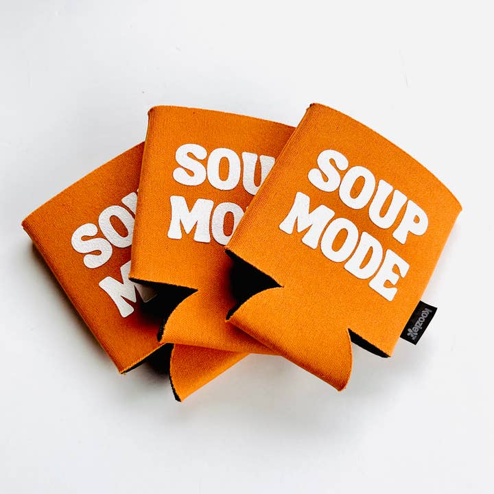 Soup Mode Koozie beer can coolie for wholesale by The Silver Spider