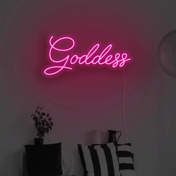 Goddess LED Neon Sign for wholesale by BeNeonUnicorn
