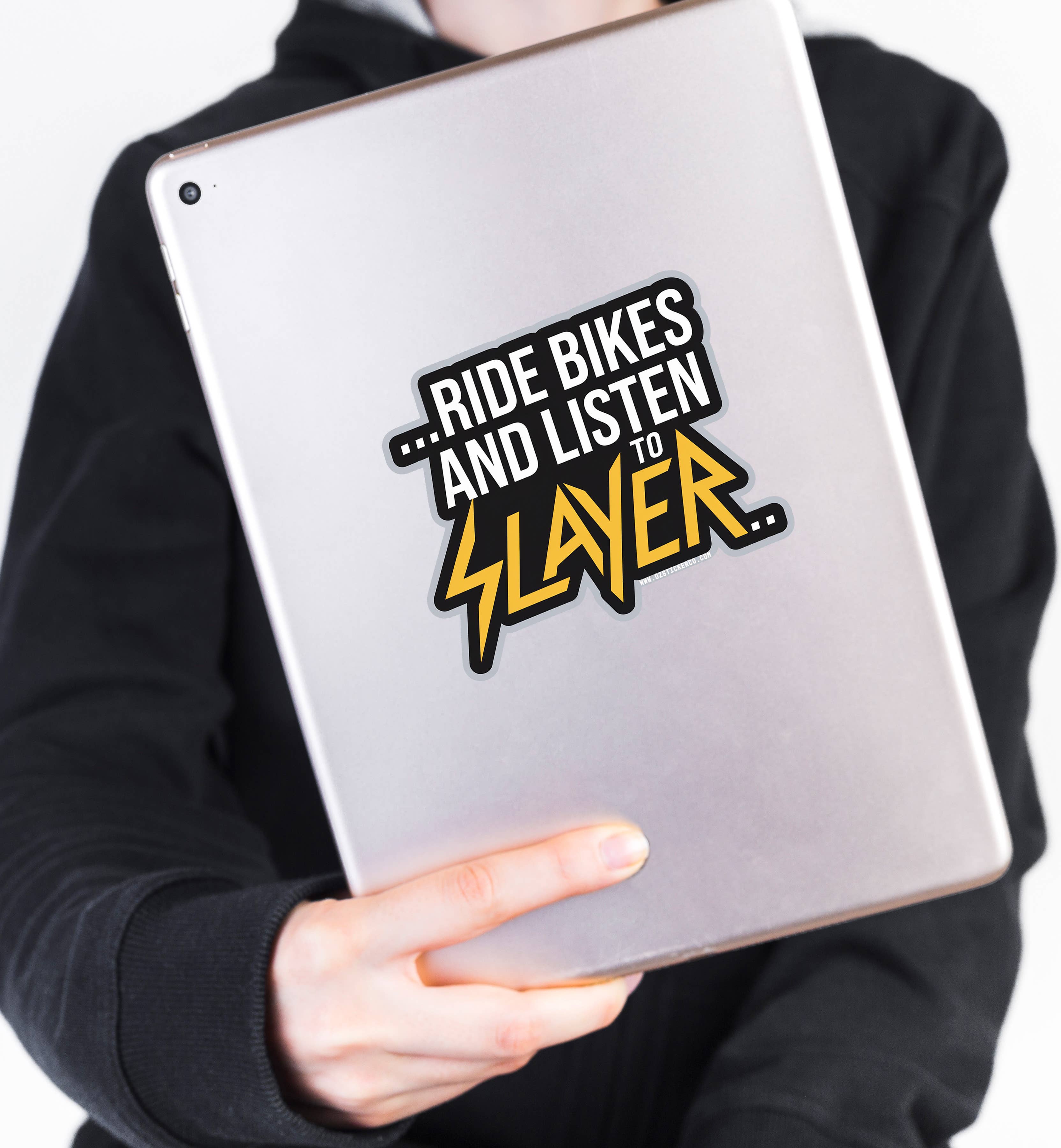 Ozark Sticker Company - Wholesale Sticker - Ride Bikes and Listen to Slayer Sticker 0