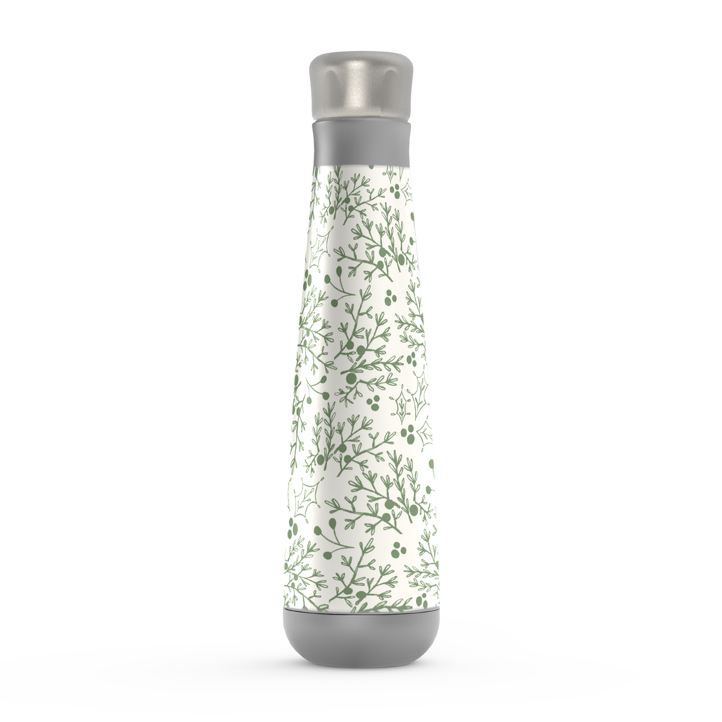 Lauren Ullrich Art - Wholesale Water Bottle - Green Christmas Branch Water Bottle0