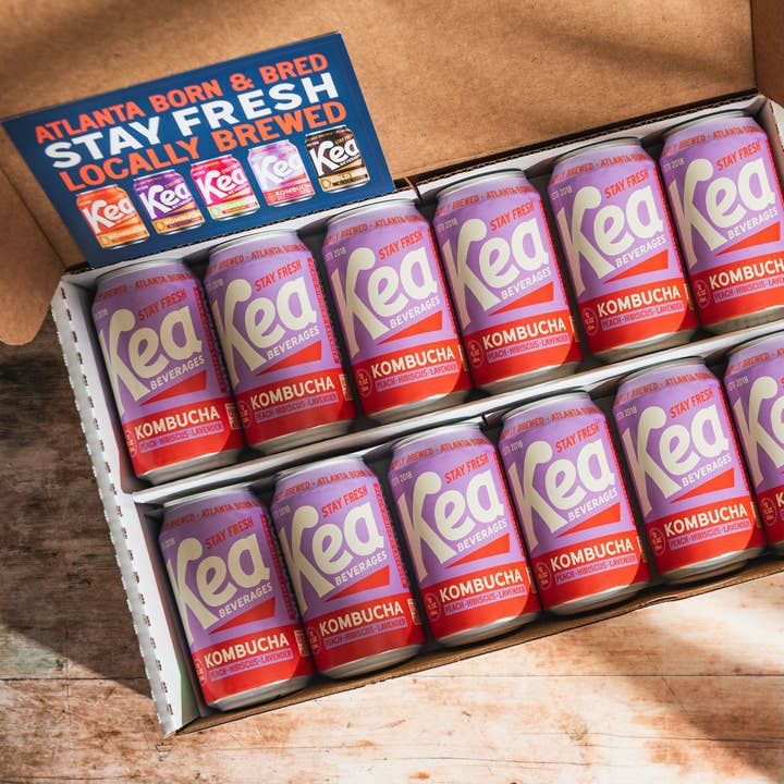 Kea Beverages - Wholesale Kombucha - Peach, Hibiscus, Lavender Kombucha1