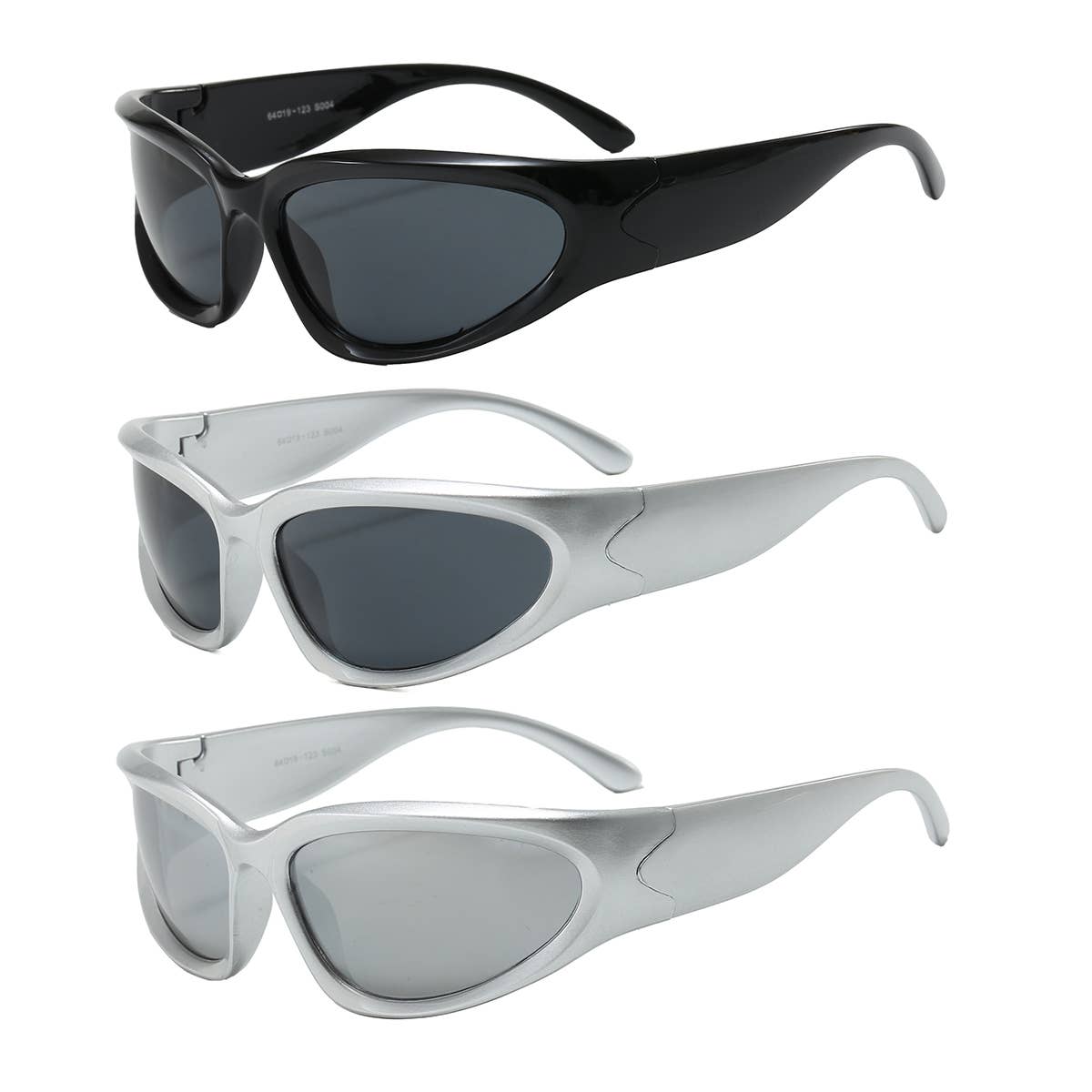 Trio Trading - Wholesale Sunglasses - Unisex - Y2K Sport Sunglasses PC UV400, Assorted Color 12 Pack0