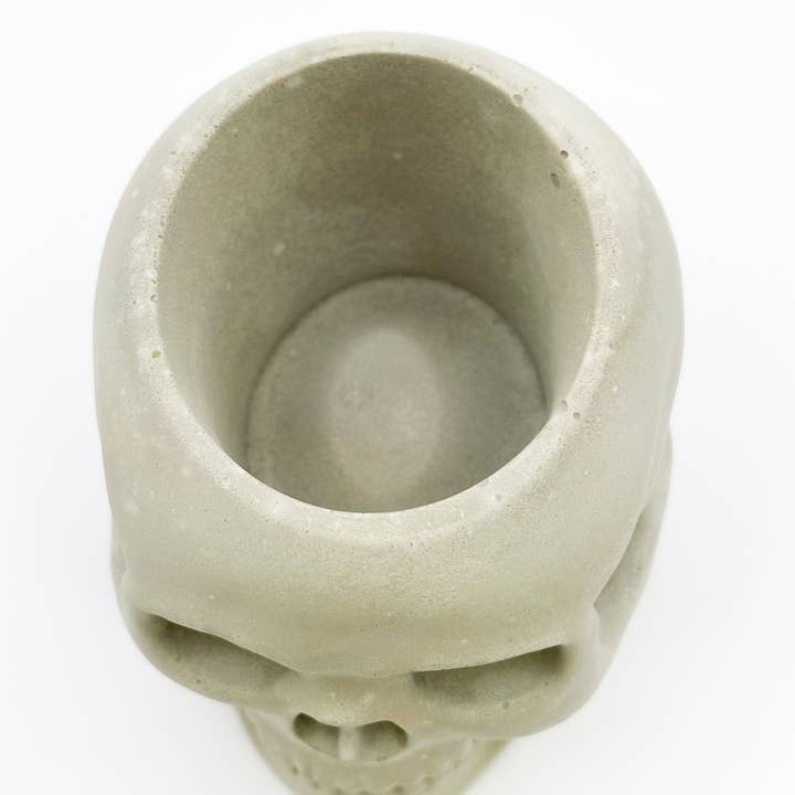 The Plant Supply - Wholesale Plant Pot - Skull Concrete Planter | Western Halloween Plant Decor3
