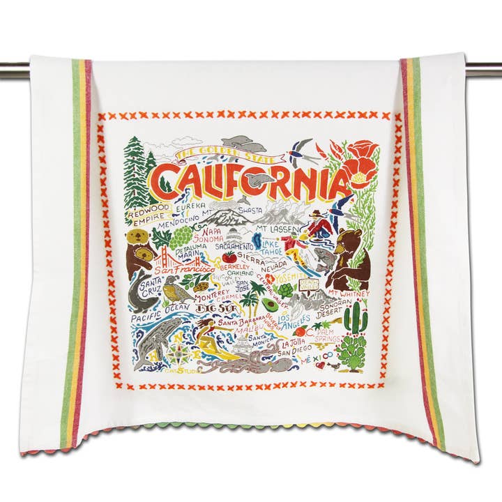 California Dish Towel for wholesale by catstudio