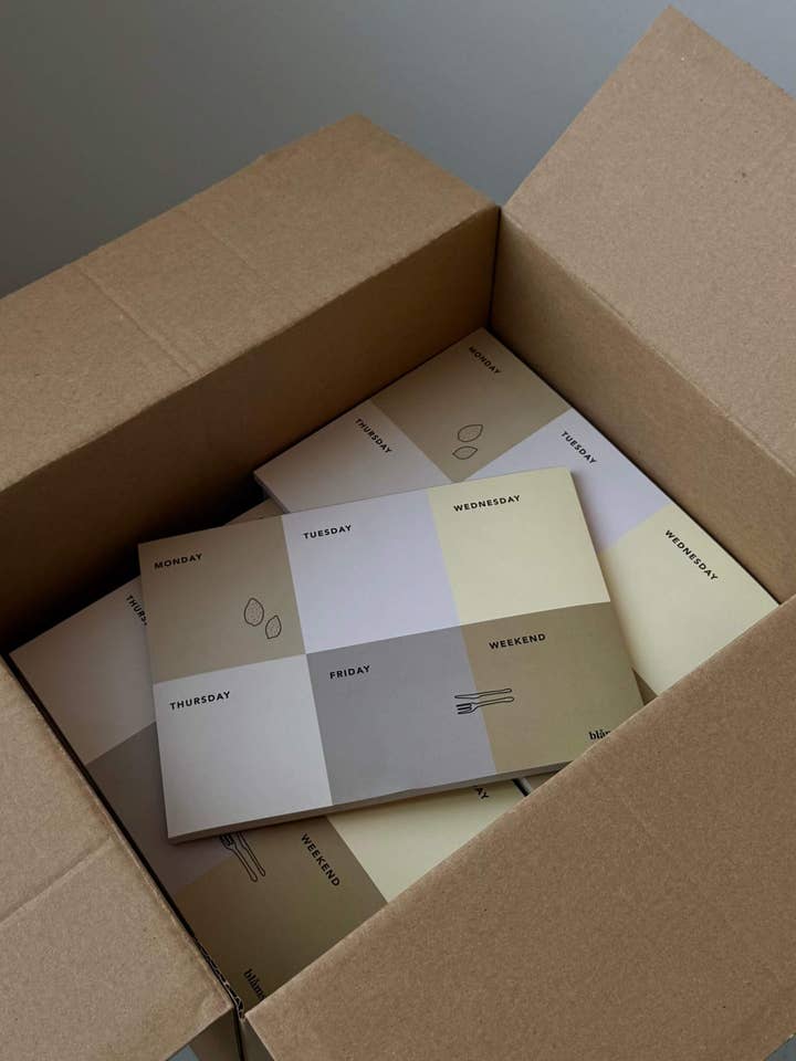 Lista para Planejamento de Refeições / A5 / 52 Folhas por atacado de Blåmst