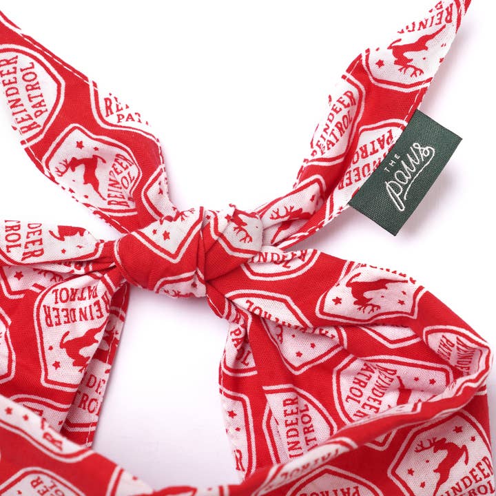 The Paws - Wholesale Pet bandana – Dog - Reindeer Patrol Christmas Dog Bandana3