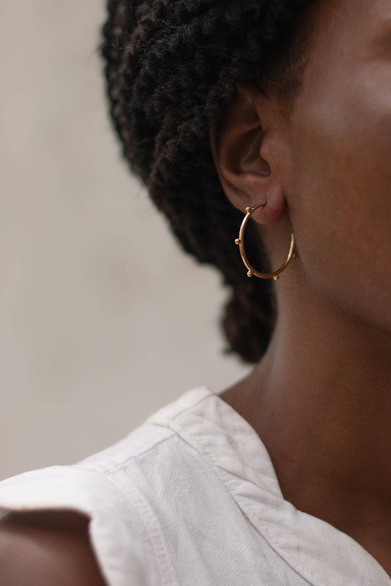 YEWŌ Collective - Wholesale Hoop Earrings - Bentu Hoops (Sm / Lg)10