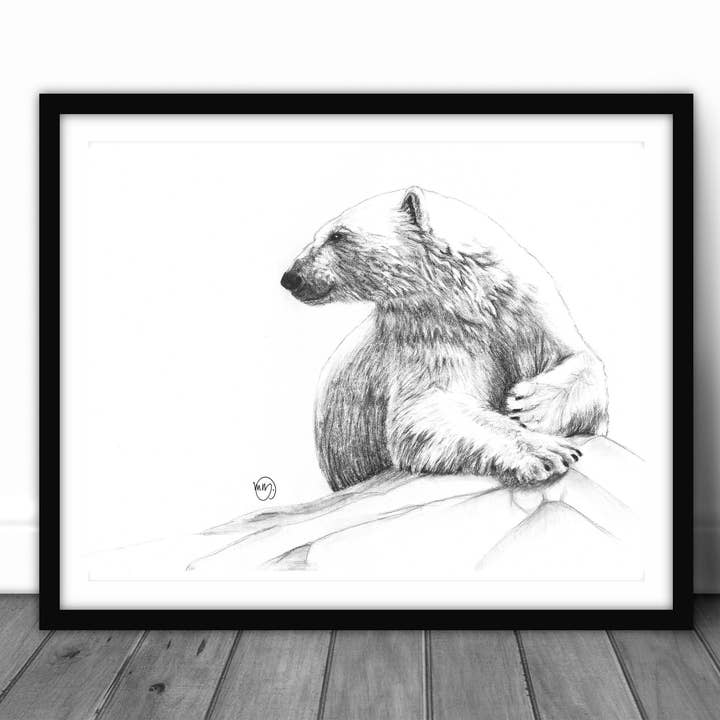 Majestätischer Eisbär lächelnder für den Großhandel von LE NID atelier