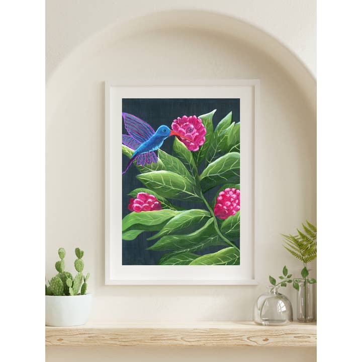 Jen Ray Studio - Wholesale Art Print - Bird Botanical Giclee Fine Art Print3