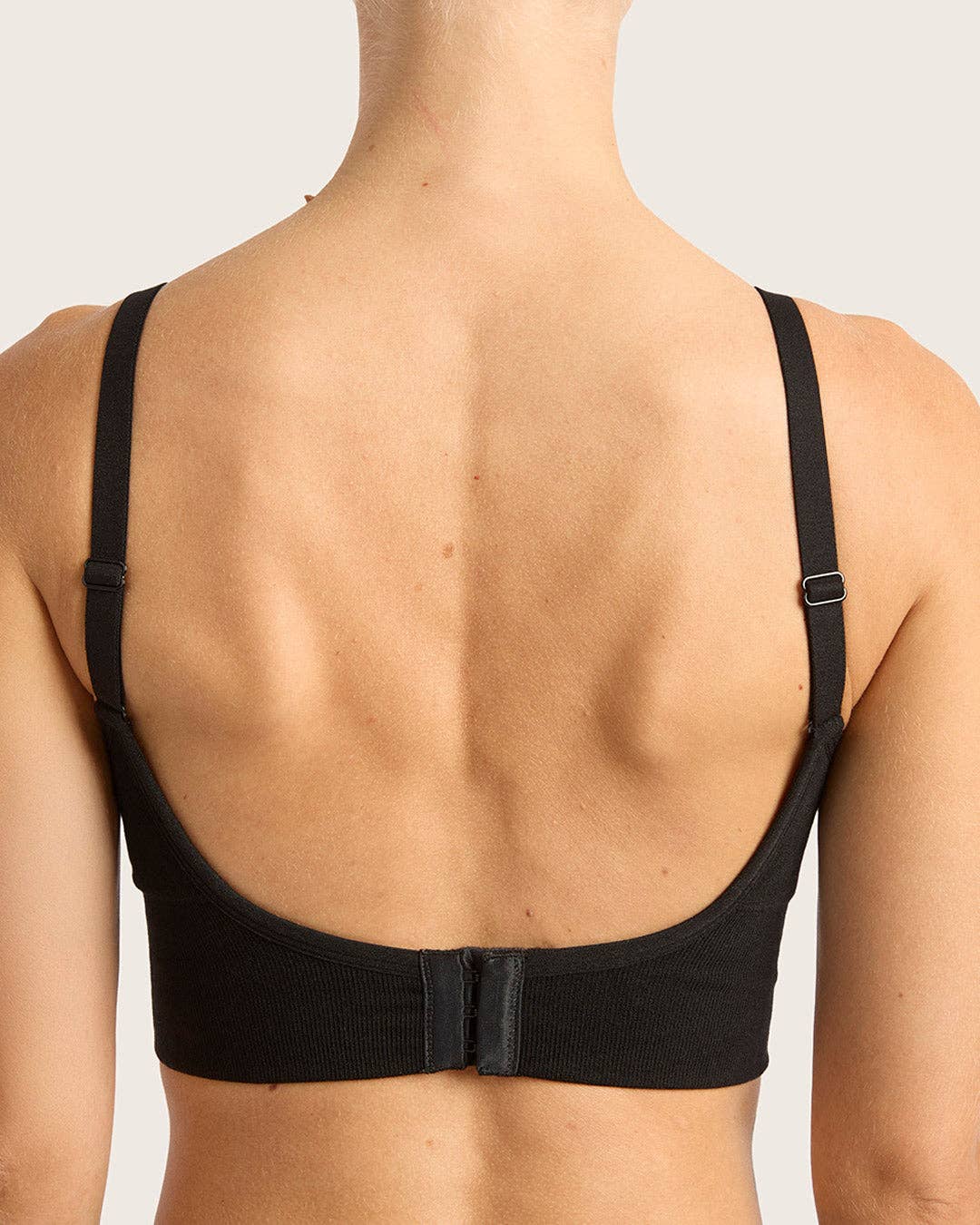 Wireless Low Back Bra - Black for wholesale on Faire4