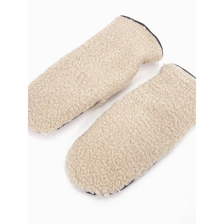 Sarta Accessories โ wholesale Mittens โ Women's โ Goldie Mitten Gloves - Cream, Borg3