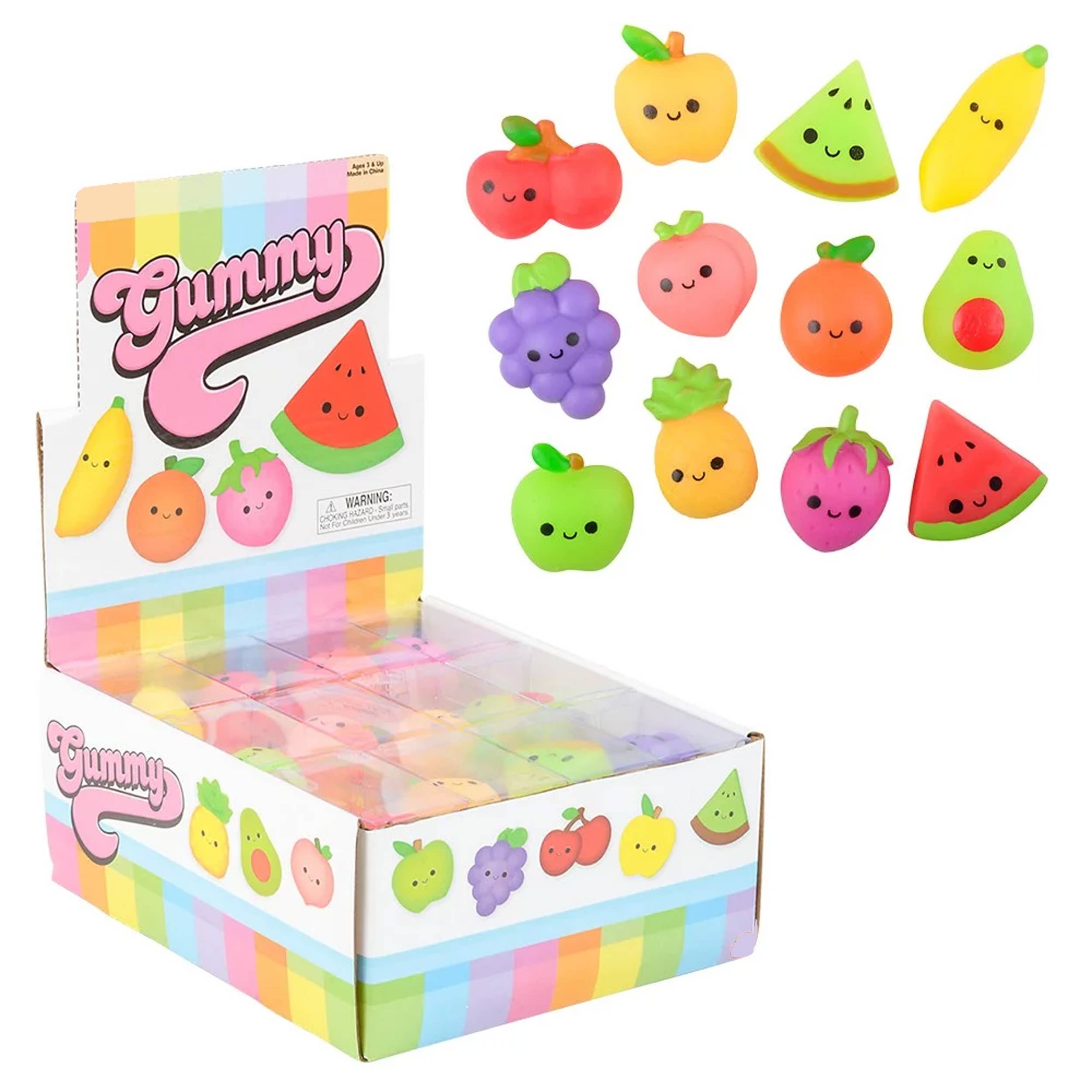 JSBlueRidge Toys - Vendita all'ingrosso Giocattolo fidget - Bambini - Giocattoli Squishy Morbidi a Forma di Frutta per Bambini - Assortiti0
