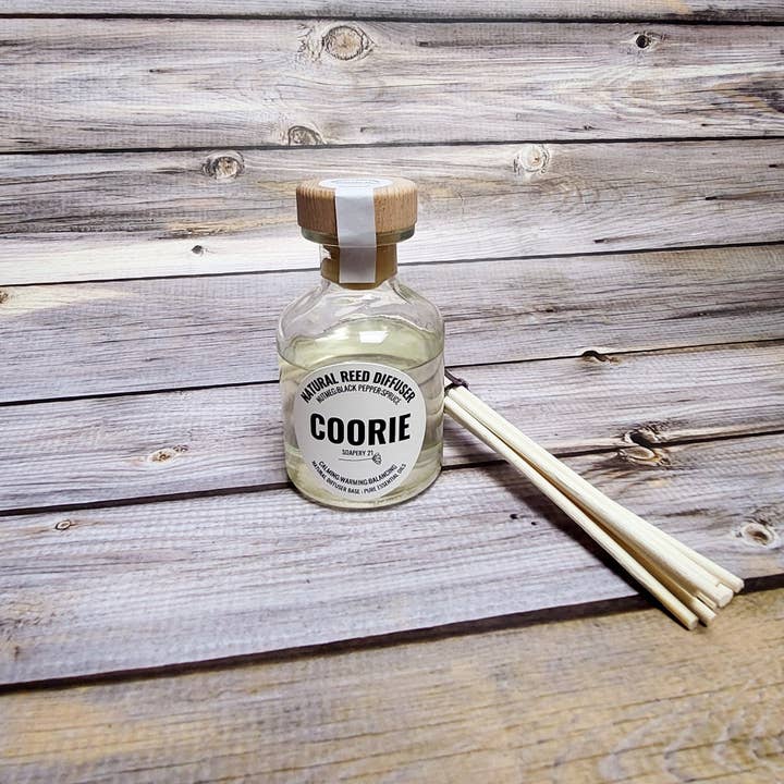 COORIE Reed Diffuser | Cosy Fireside Autumn Blend for wholesale by Soapery 21