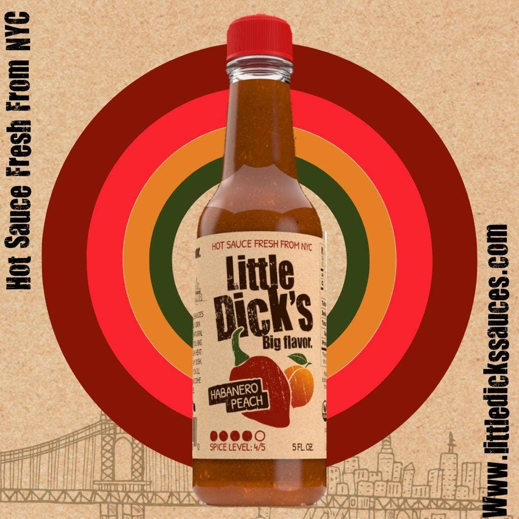 Little Dick's Sauces - Wholesale Hot Sauce - Little Dick's Habanero Peach Hot Sauce - Small Batch2