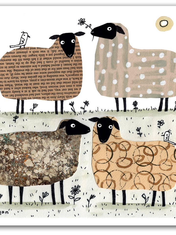 NC439 Sheep - Terry Runyan (not available in the US) for wholesale by Cardiau Nico Cards