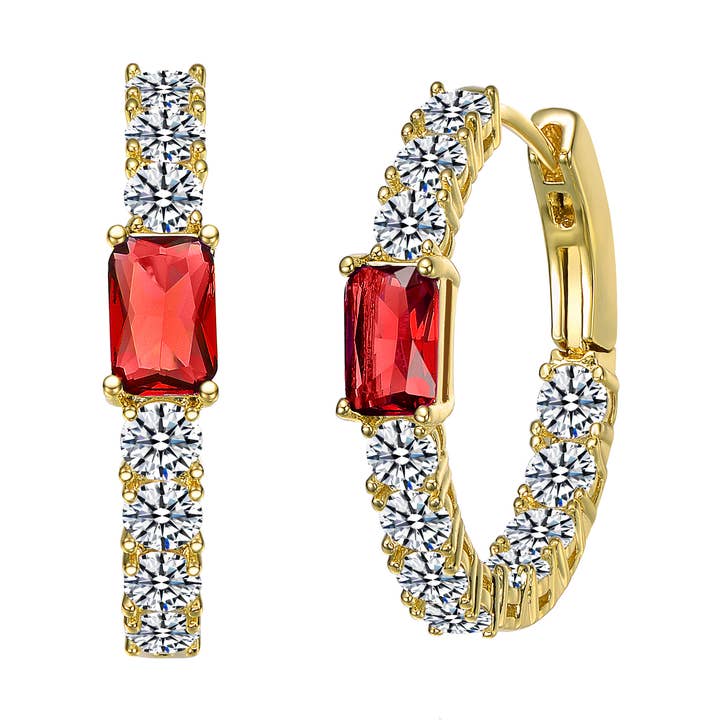 14-karätige GP-farbige, kubische Zirkonia, Hoops
für den Großhandel von Rachel Glauber