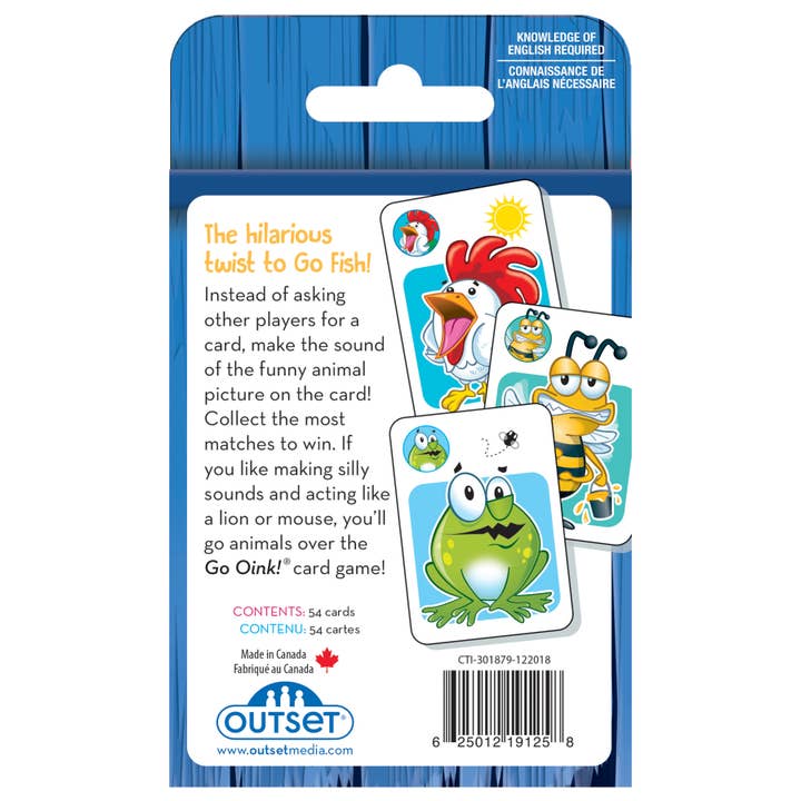 Outset Games and Cobble Hill Puzzles - Wholesale Card Game - Go Oink! Card Game for Ages 4+2