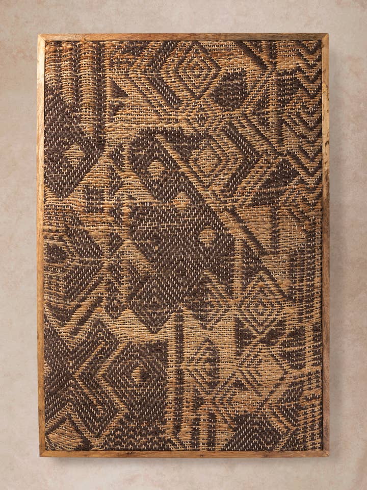 Madagascar Jacquard-Woven Jute Wall Art - Style One for wholesale by GAURI KOHLI