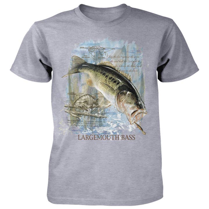 Museum Bass - 4,5 oz bomulls-T-shirt för wholesale av Old Country Outfitters