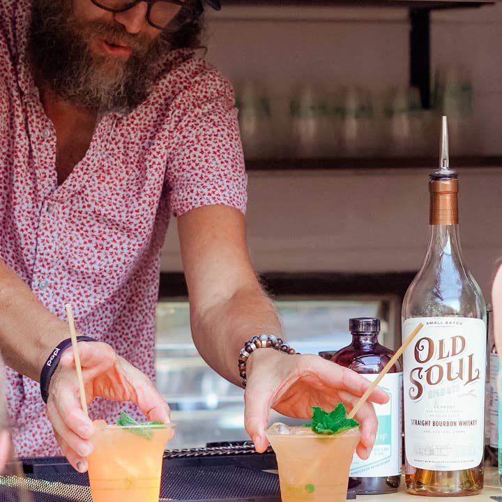 Farmers Jam - Wholesale Cocktail Mix/Syrup - Peach Basil Cocktail Syrup