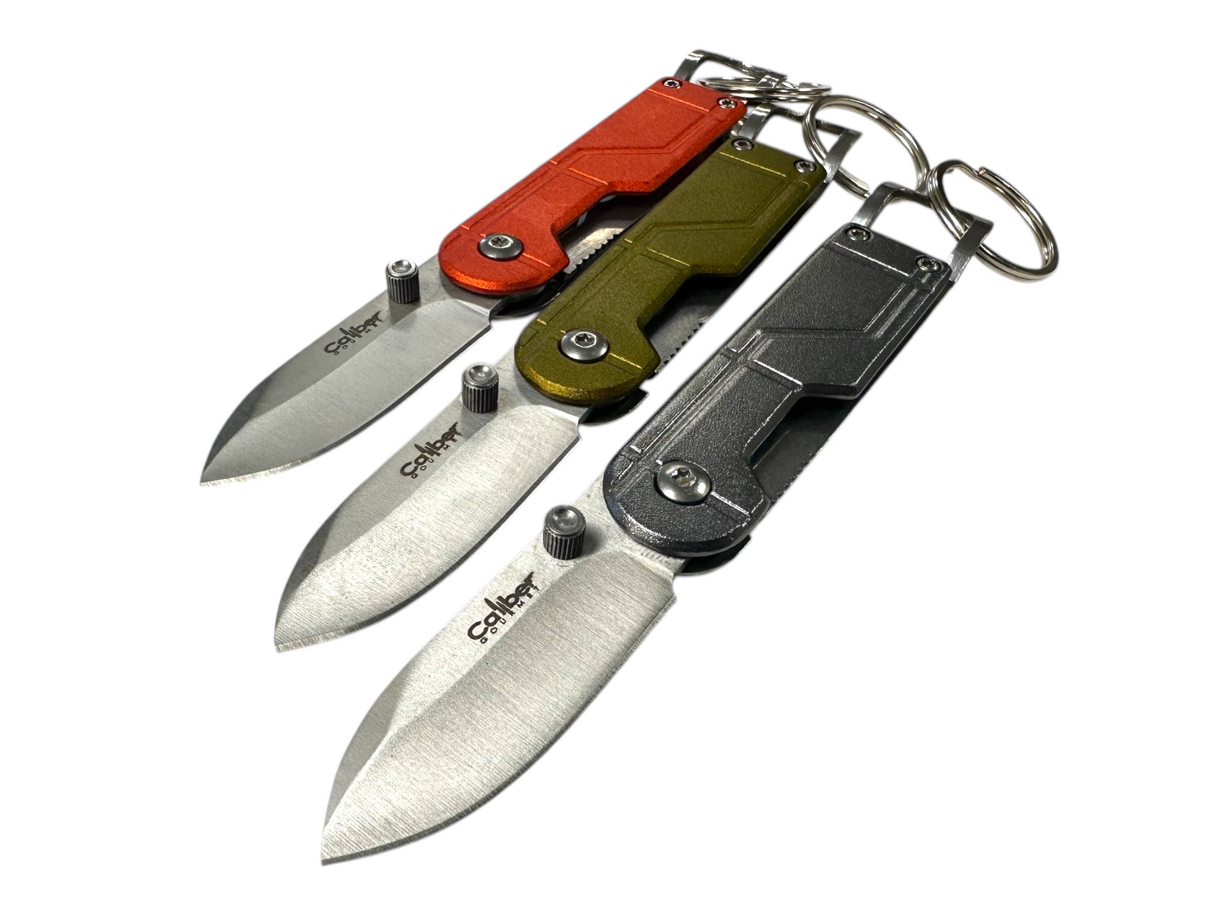 CALIBER GOURMET / CAMPCO - Wholesale Knife Set - Folding Knives / Bottle Opener & Keychain 12PC Display Box 3