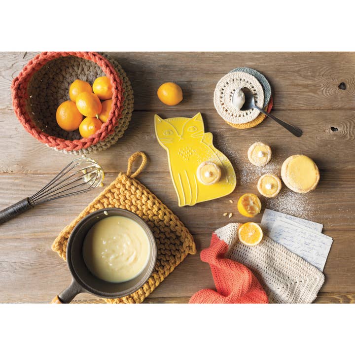 Danica Heirloom - Wholesale Oven Mitt/Pot Holder - Ochre Knit Potholder5