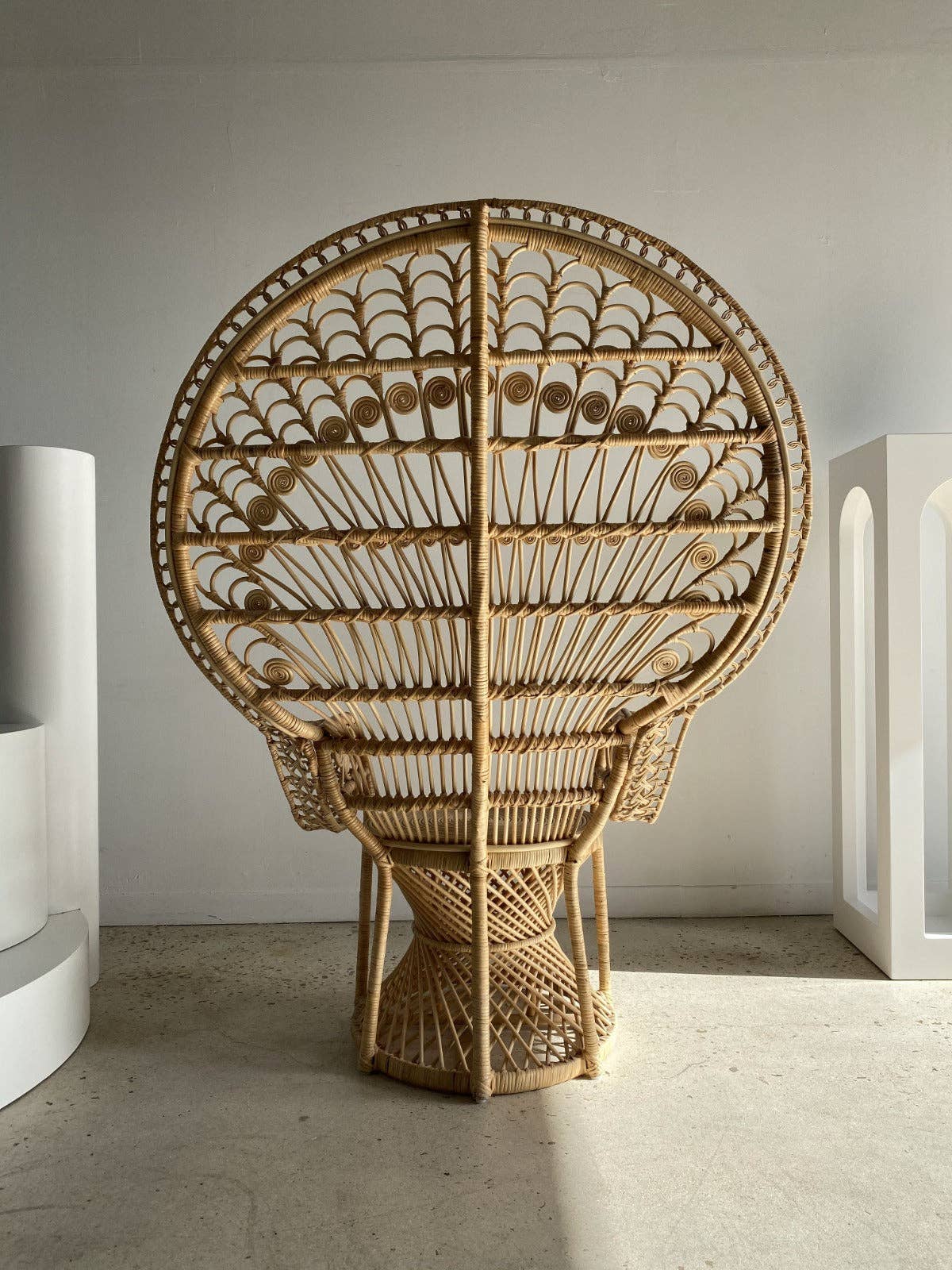 Office Objets - Wholesale Chair - Emmanuelle armchair in rattan with peacock patterns43
