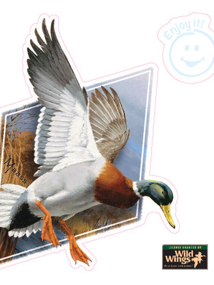 Mallard (Diamond) Full Color Car Sticker for wholesale by Enjoy It LLC