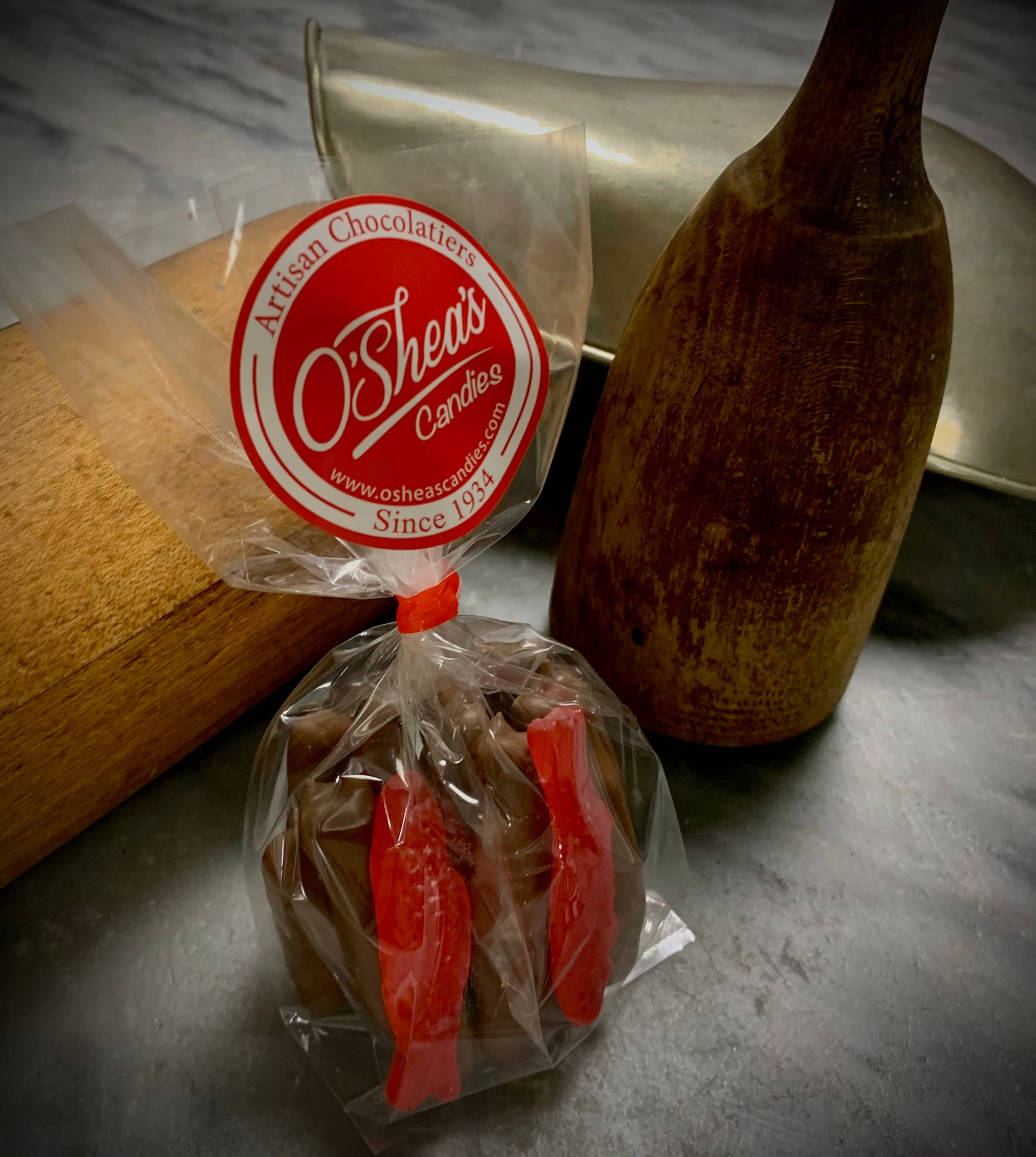 O'Shea's Candies Sweet Shop - Wholesale Chocolate Covered Sweets - Gourmet O'Swedish Fish Milk Chocolate Snack Pack3