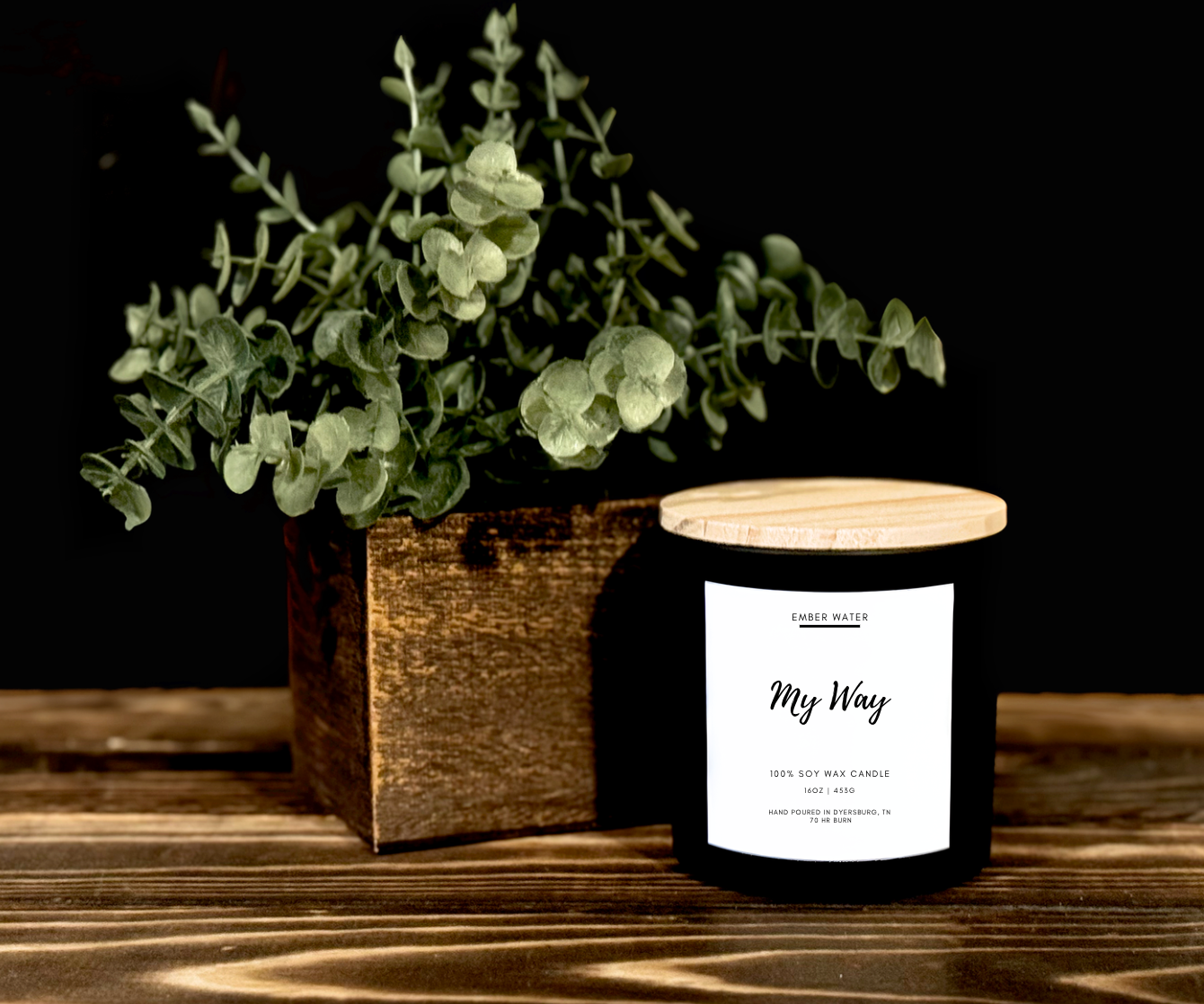 Ember Water - Wholesale Jar/Filled Candle - My Way 16 oz 100% Soy Candle2