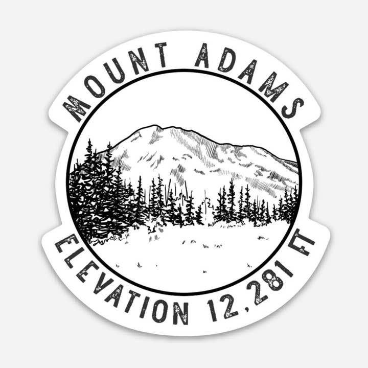 Mt. Adams Peakal (Peak+Decalque), Autocolante por atacado de CMarie Northwest