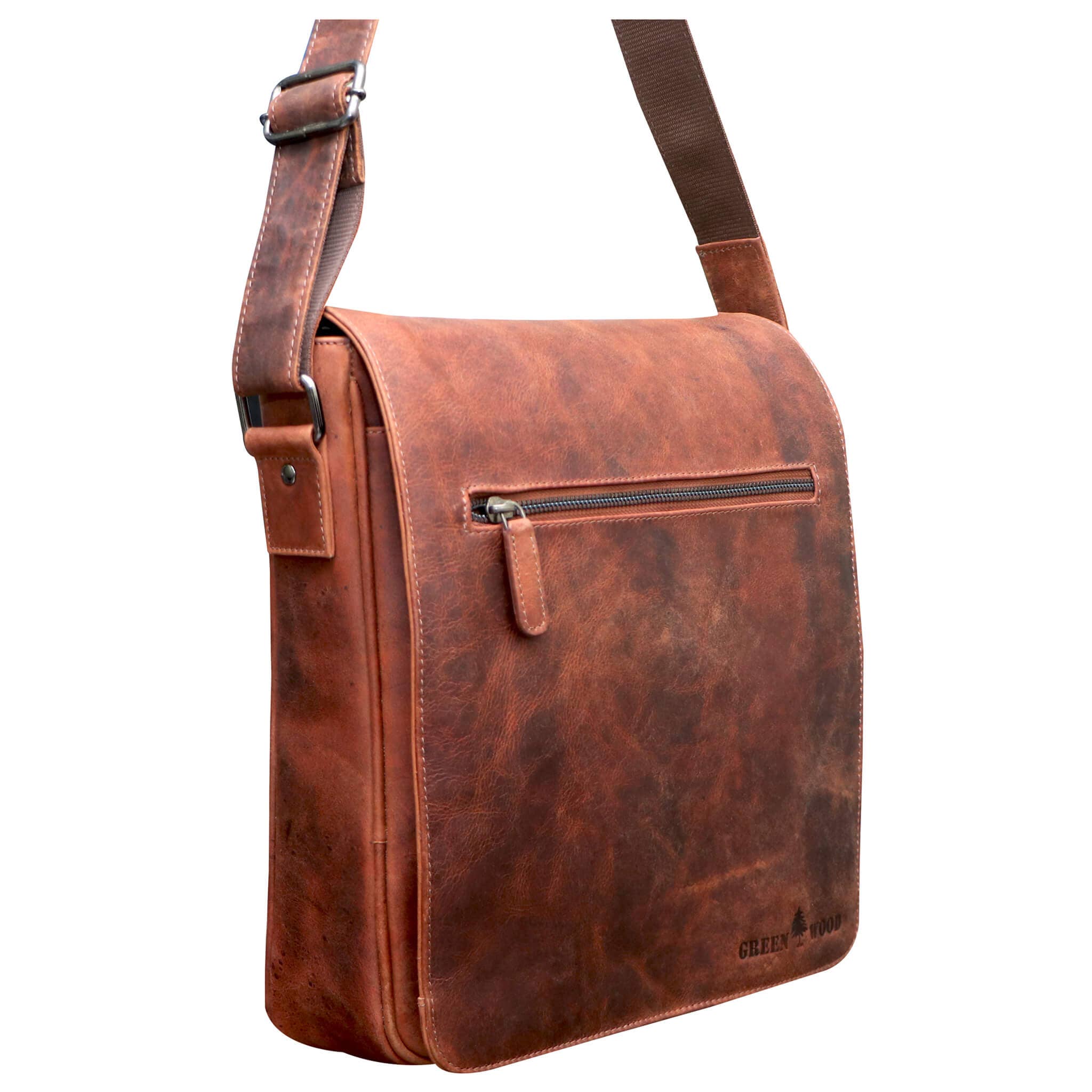 Greenwood - Vente Sac à bandoulière – unisexe - Sac à bandoulière en cuir Hanne pour femme Sac à bandoulière pour homme A413