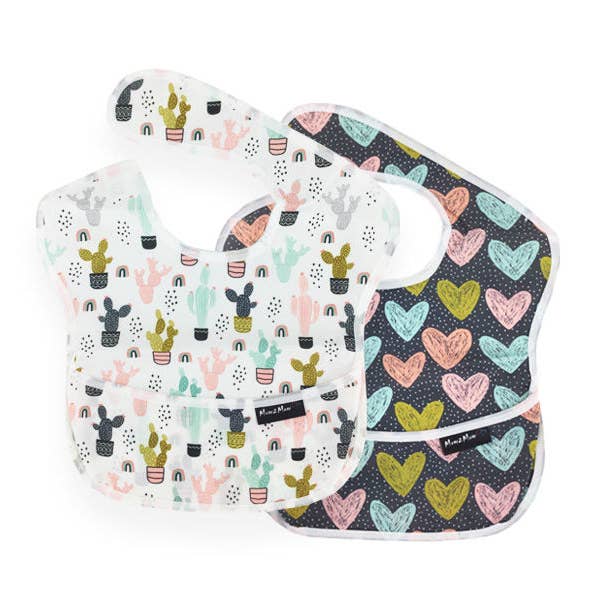 Mum 2 Mum Waterproof Wonder Bib Two Pack - 2 Different Packs for wholesale by Baby&More Ltd