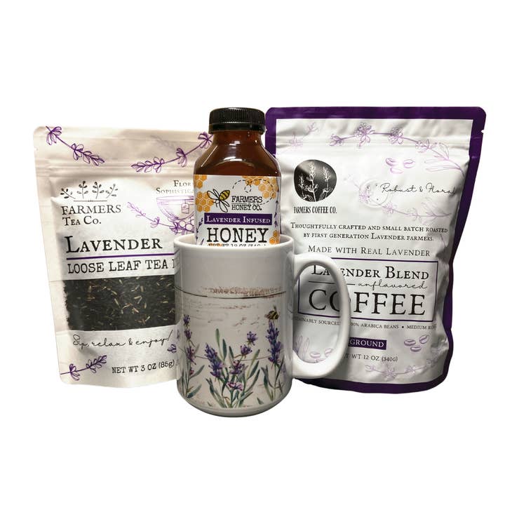 FARMERS Lavender Co. - Wholesale Gift box - Coffee, Tea & Honey Gift Box