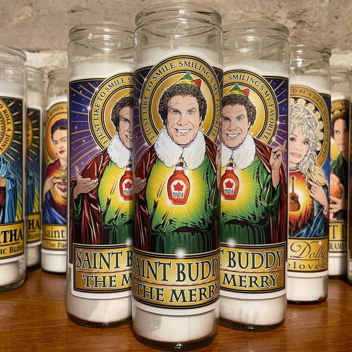 Saint Buddy The Merry Prayer Candle 🕯️ for wholesale by Cleaver And Blade