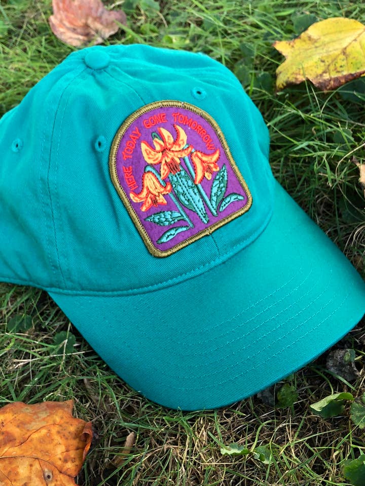 Öringlilja ekologisk bomull med inhemsk växtlapphatt för wholesale av Solstice Handmade