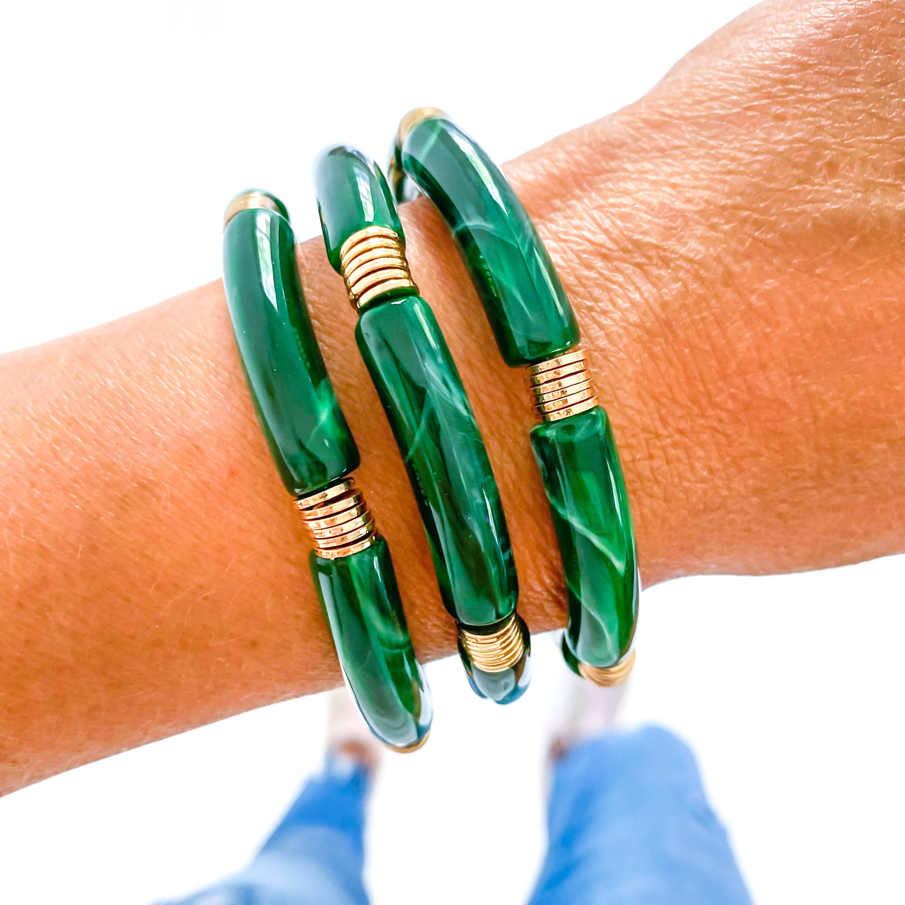 Savvy Bling – Conjunto de joias por atacado – Pulseiras & Colares Green Game Day16