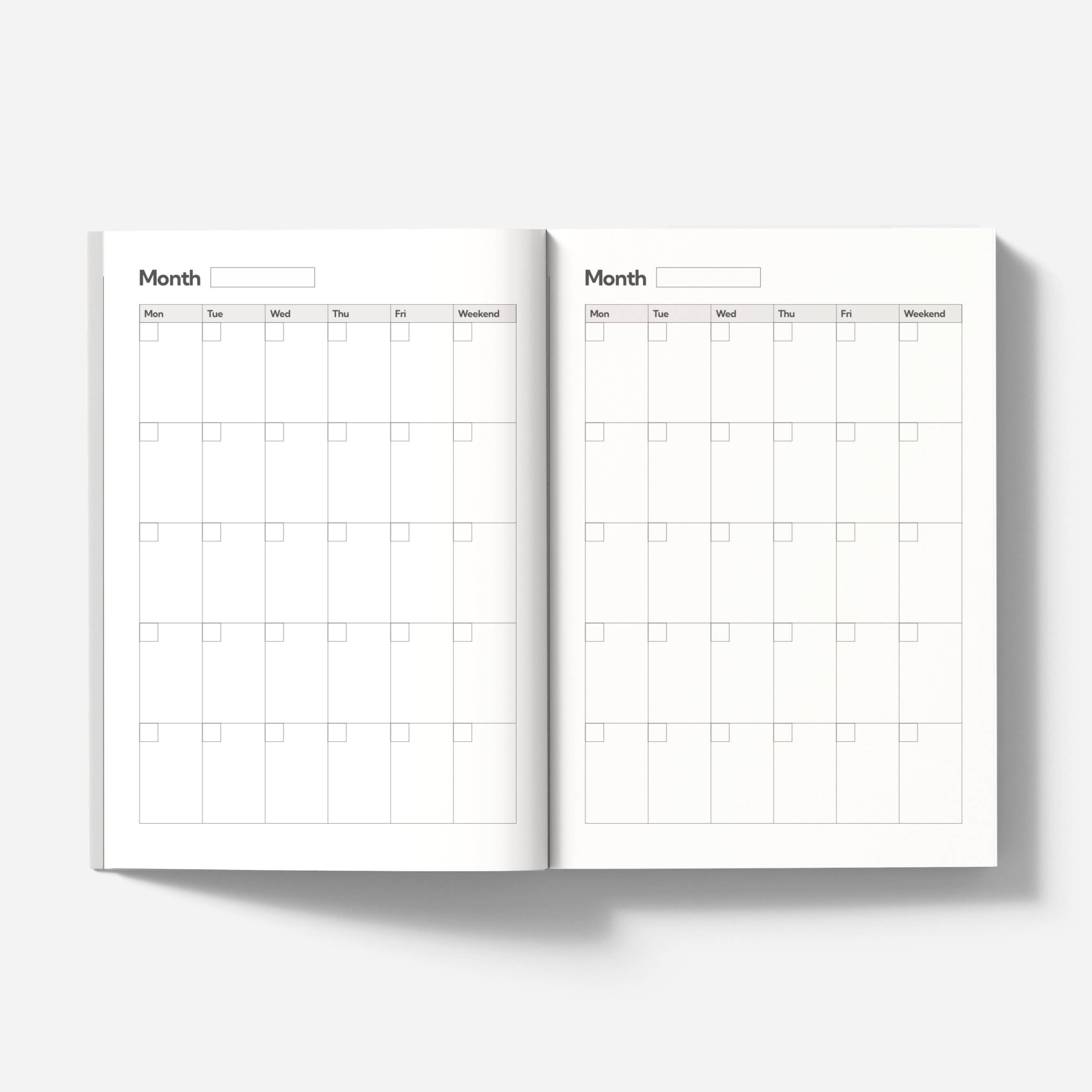 Nolki - Wholesale Planner - Ongedateerde A5 Planner | Wekelijkse Planner | Agenda - Midnight2