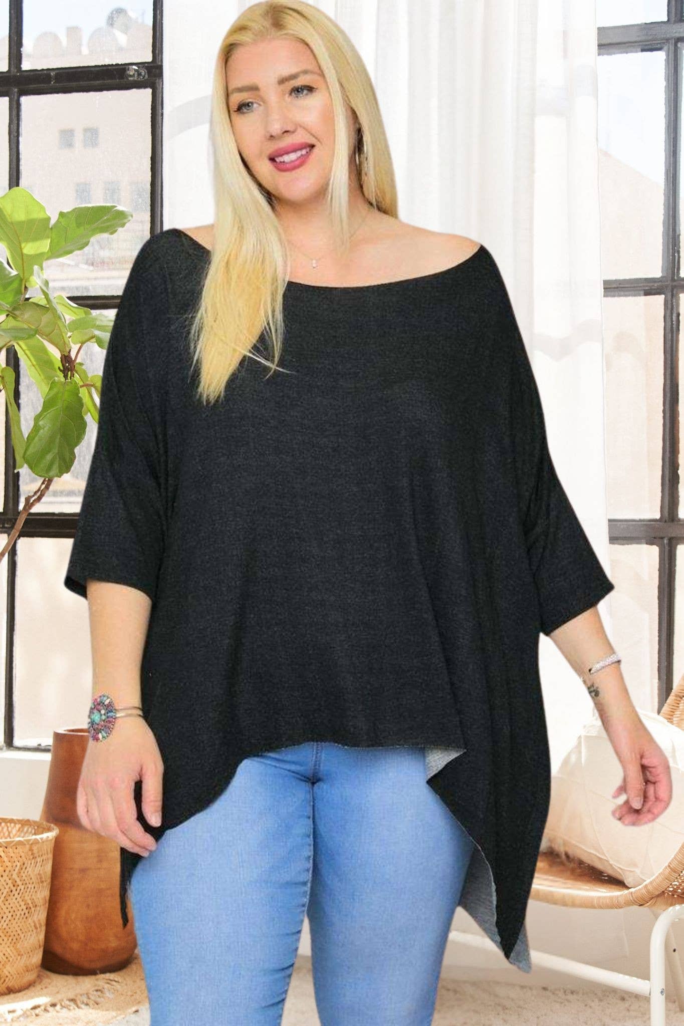 Madelyn - Vente Tunique – femme - LYT9173X-PLUS HAUT À ENCOLURE BATEAU12