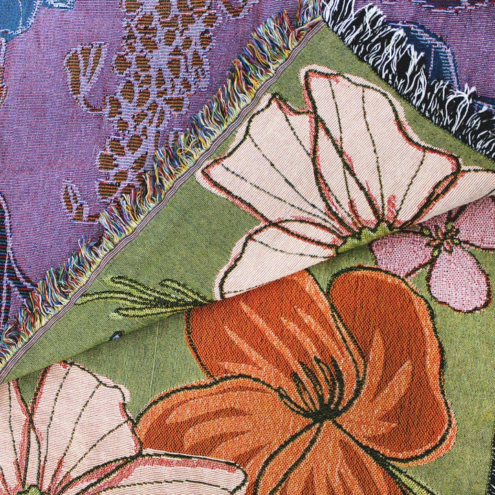 Calhoun & Co. - Wholesale Throw Blanket - Wild Flowers Tapestry Blanket