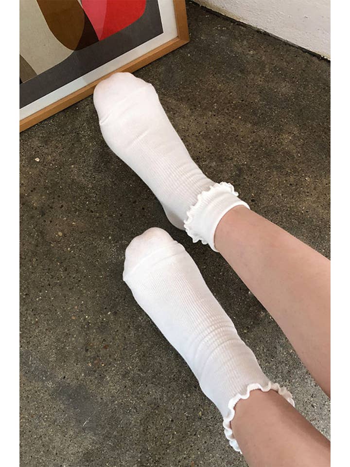 7DAYSSOCKS - Wholesale Sokken - Dames - Sokken met ronde franjes voor dames10